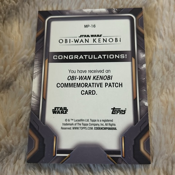 TOPPS OBI WAN KENOBI MP-16 COMMEMORATIVE PATCH CARD TCG STAR WARS - Picture 2 of 4